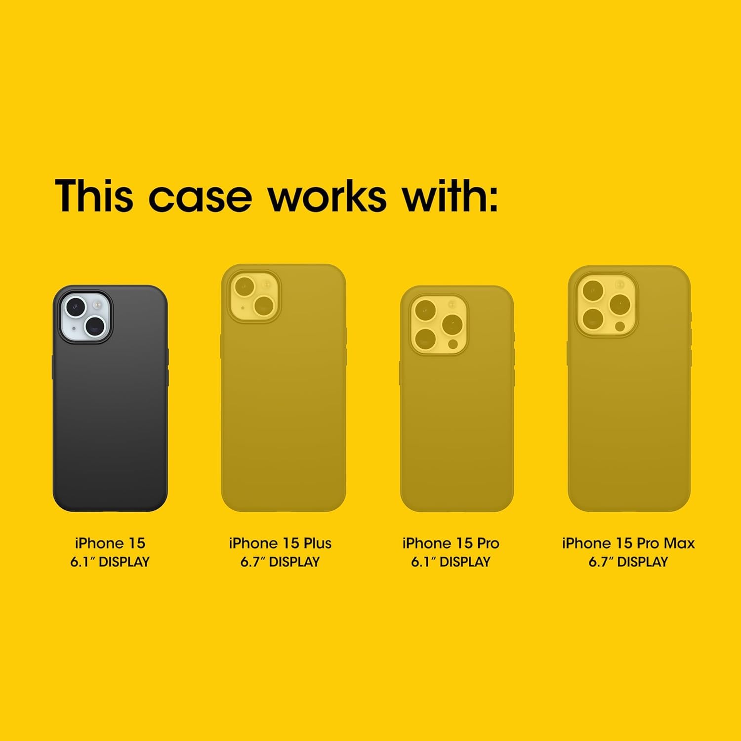 OtterBox iPhone 17e, 16e, 15, 14, & 13 Commuter Series Case - Black, Slim & Tough, Pocket-Friendly, with Port Protection