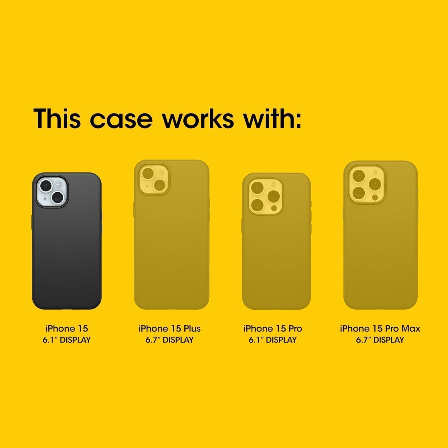 OtterBox iPhone 17e, 16e, 15, 14, & 13 Commuter Series Case - Black, Slim & Tough, Pocket-Friendly, with Port Protection