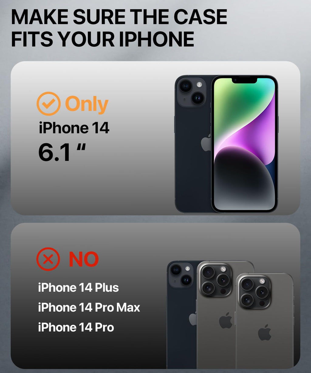 Magnetic for iPhone 15 Case with Built-in Sensitive Screen Protector, Full-Body Dual Front & Back Protective Phone Case [Compatible with MagSafe] Drop Proof 15 Cover 6.1 Inch, Black