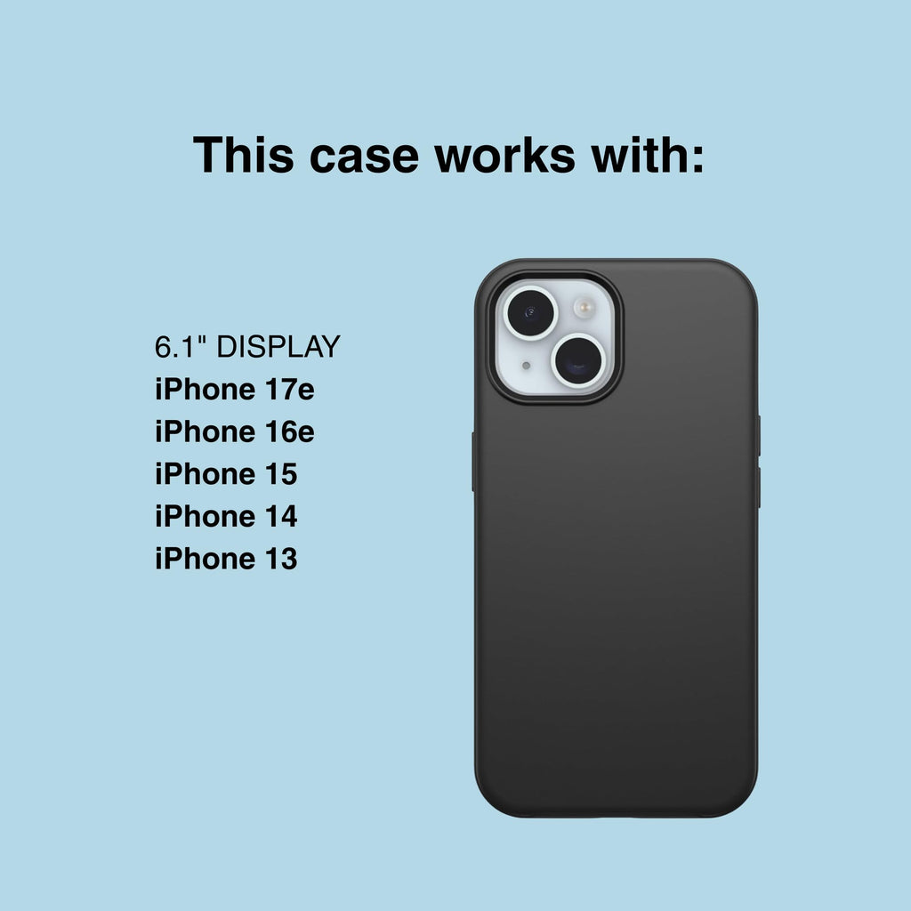 OtterBox iPhone 17e, 16e, 15, 14, & 13 Commuter Series Case - Black, Slim & Tough, Pocket-Friendly, with Port Protection