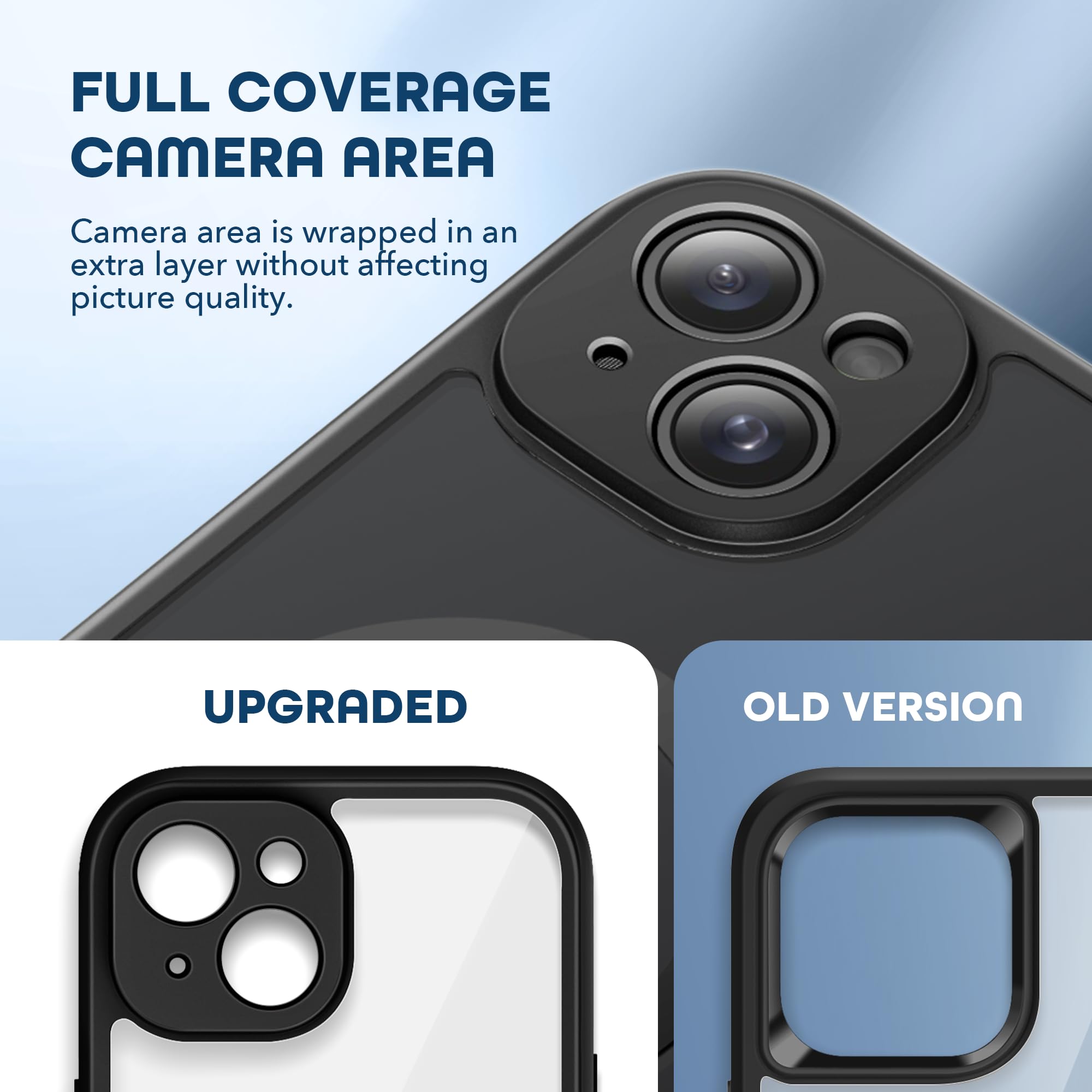 TIESZEN for iPhone 15 Case, Compatible with MagSafe, Built-in Privacy Screen Protector and Camera Protection, Anti Spy Full Body Dustproof Shockproof Hard Phone Case 6.1", Black