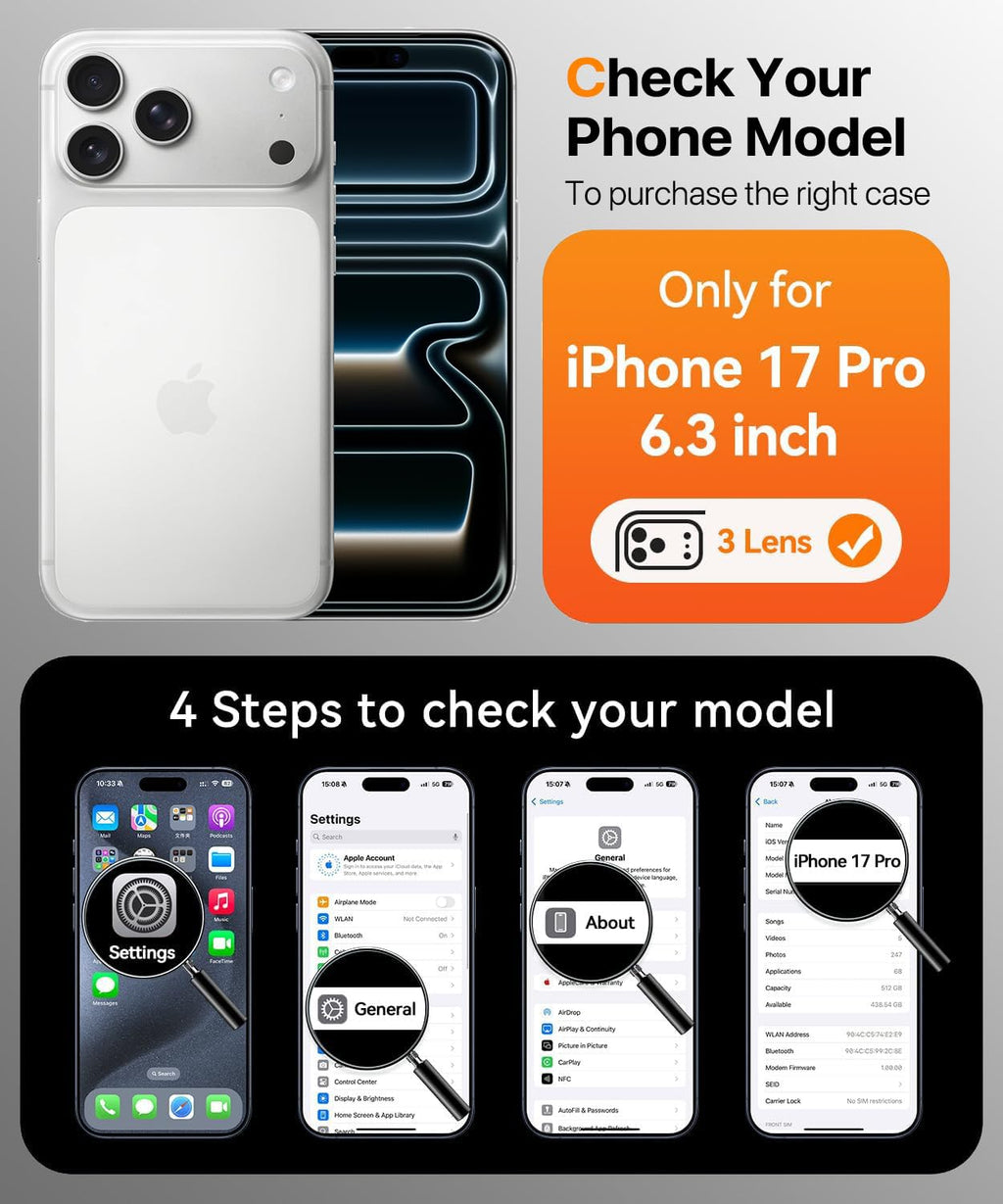 Magnetic for iPhone 15 Case with Built-in Sensitive Screen Protector, Full-Body Dual Front & Back Protective Phone Case [Compatible with MagSafe] Drop Proof 15 Cover 6.1 Inch, Black