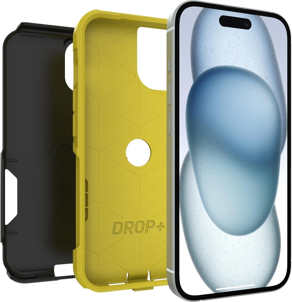 OtterBox iPhone 17e, 16e, 15, 14, & 13 Commuter Series Case - Black, Slim & Tough, Pocket-Friendly, with Port Protection