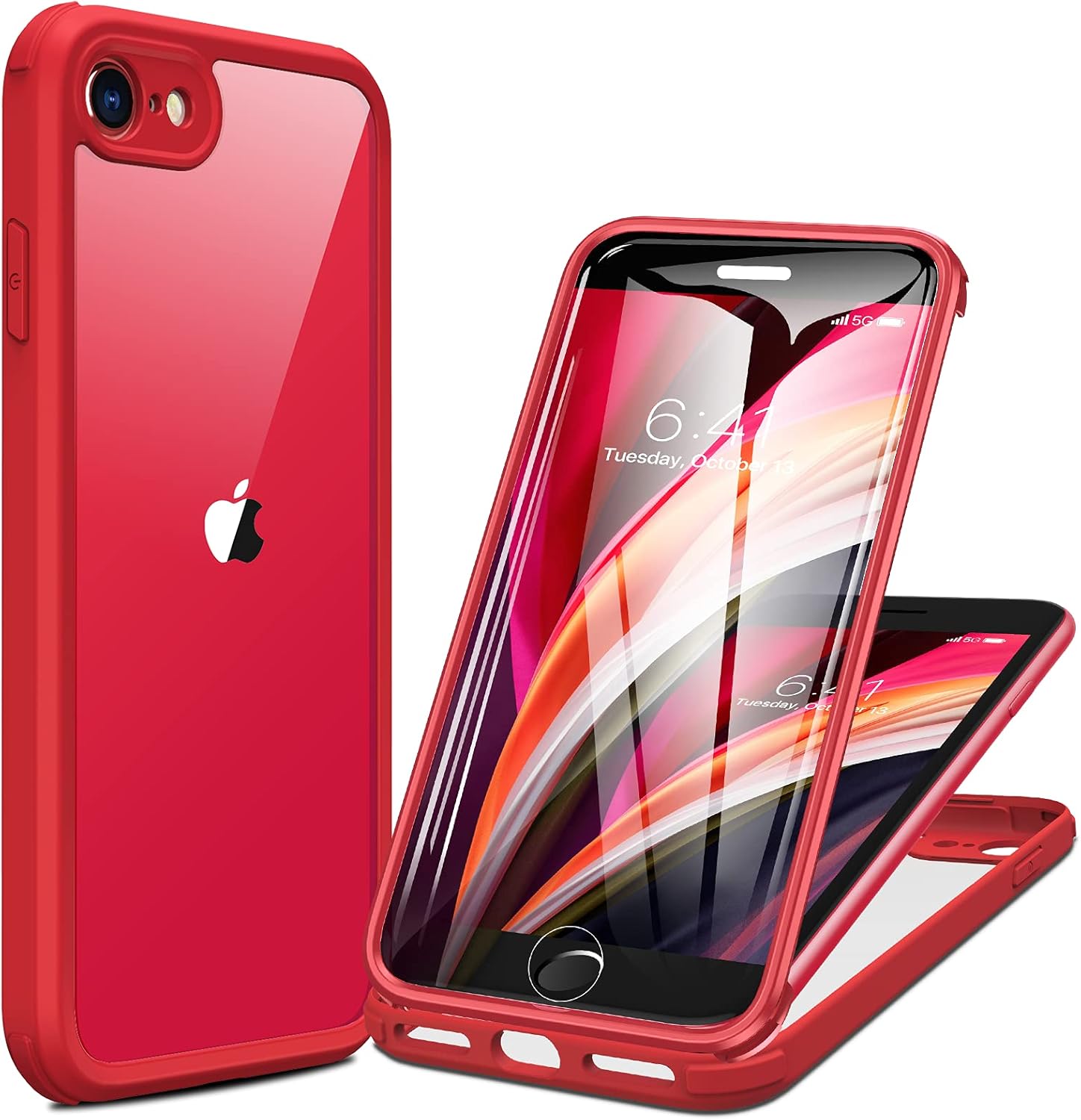 Miracase for iPhone 16 Case 6.1'', Full-Body Bumper Phone case with Built-in Full Glass Screen &Camera Control,No Gap,Compatible with MagSafe,Drop Proof 16 Cover,Black