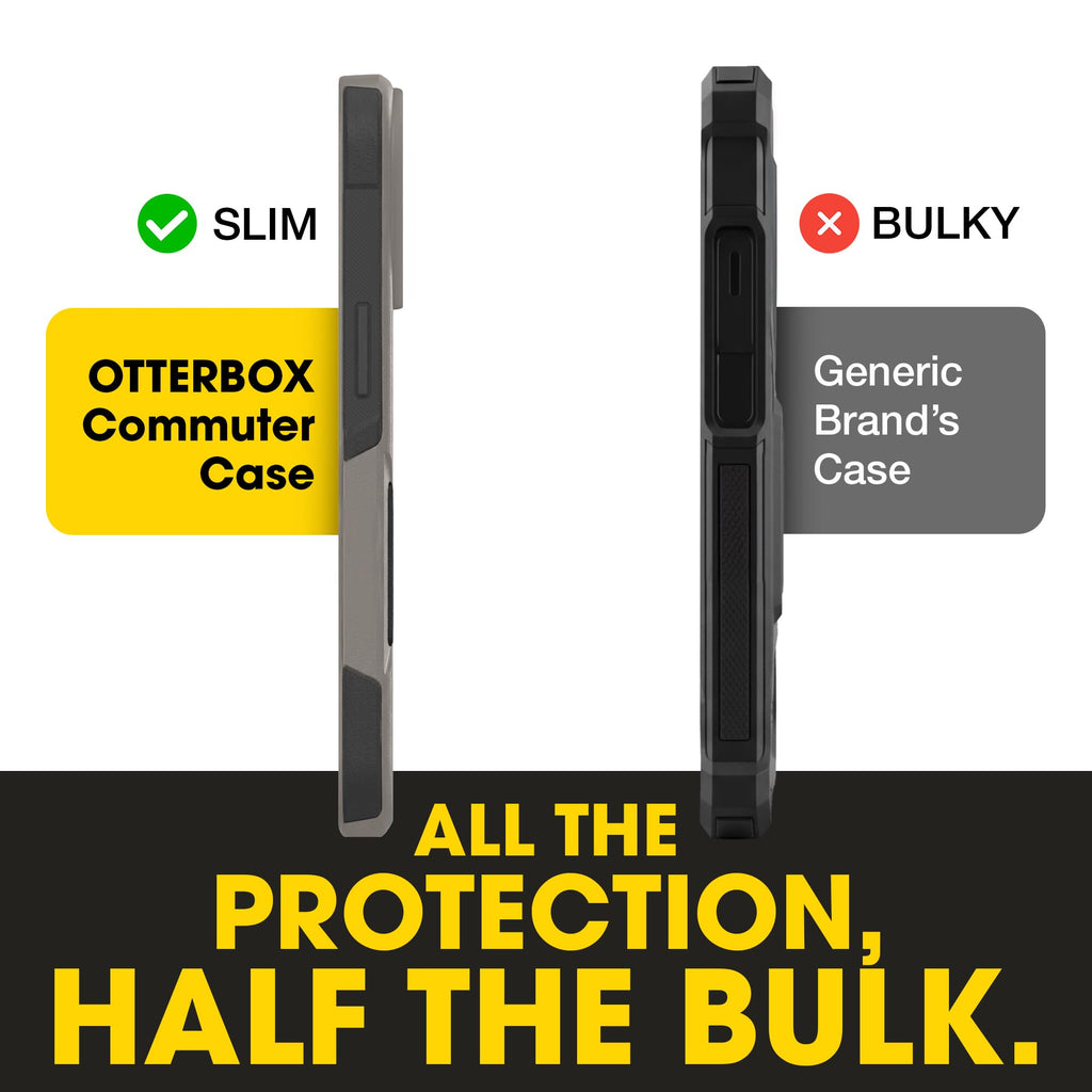 OtterBox iPhone 17e, 16e, 15, 14, & 13 Commuter Series Case - Black, Slim & Tough, Pocket-Friendly, with Port Protection