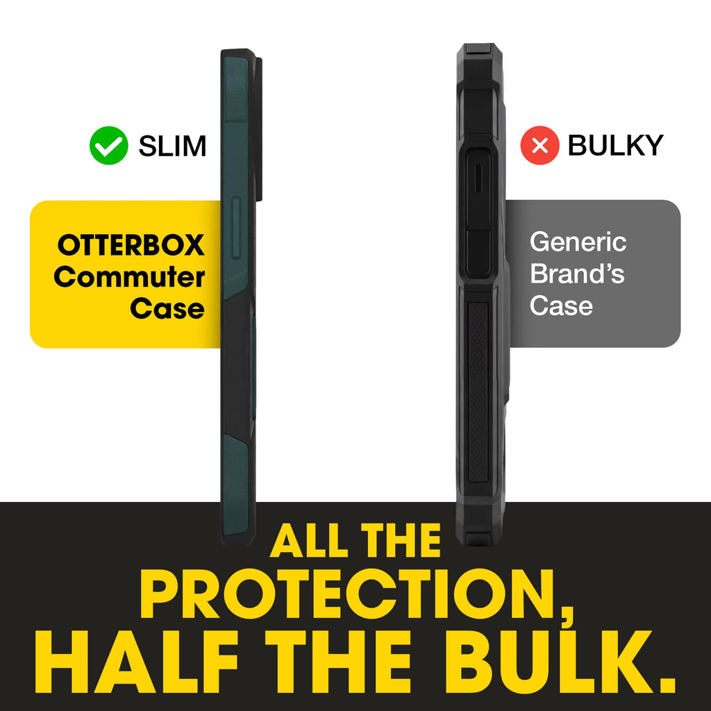 OtterBox iPhone 17e, 16e, 15, 14, & 13 Commuter Series Case - Black, Slim & Tough, Pocket-Friendly, with Port Protection