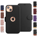 LUPA Legacy iPhone 14 Wallet Case for Women and Men, Case with Card Holder [Slim & Protective] for Apple 14 (6.1”), Leather i-Phone Cover, Cute Phone Case, Blue & Brown, Desert Sky