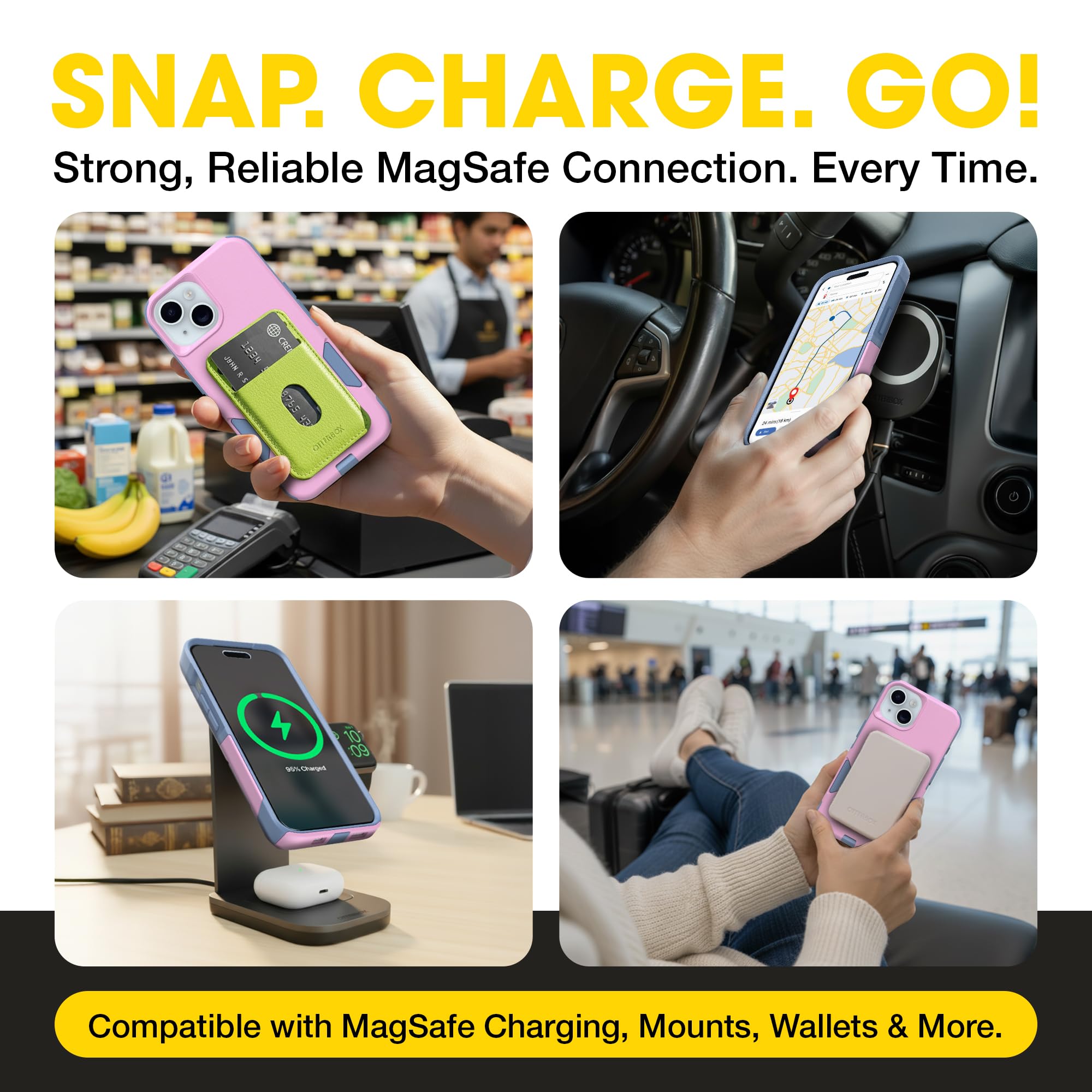 OtterBox iPhone 17e, 16e, 15, 14, & 13 Commuter Series Case - Black, Slim & Tough, Pocket-Friendly, with Port Protection