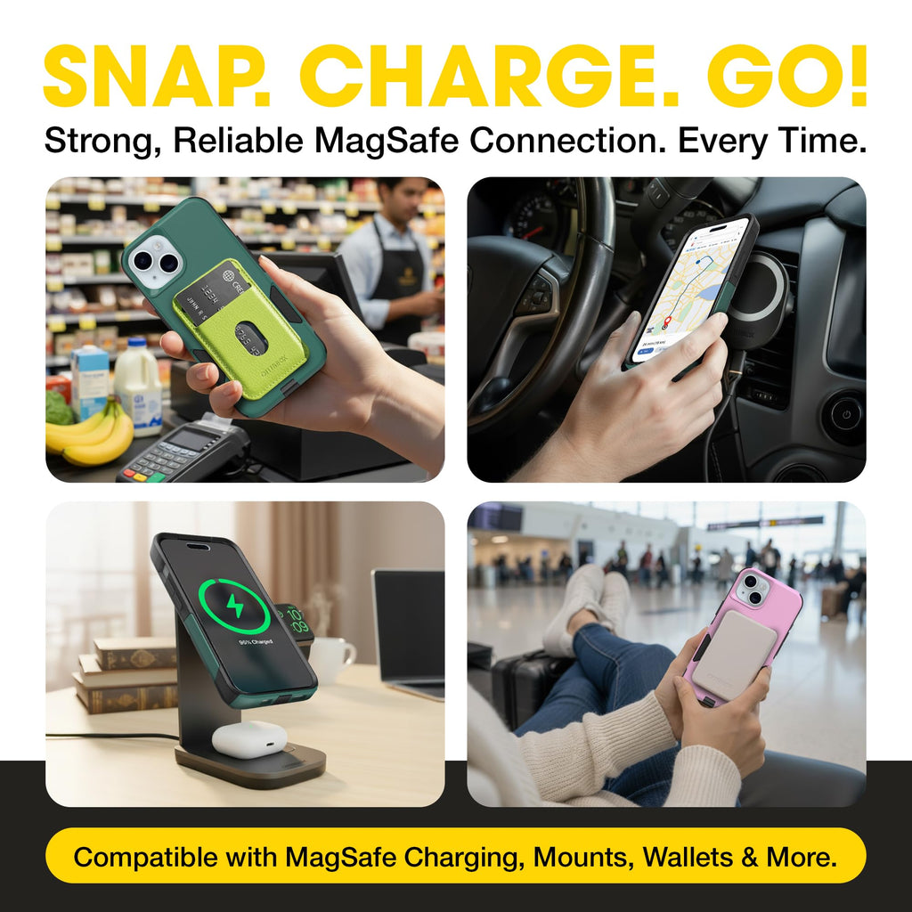 OtterBox iPhone 17e, 16e, 15, 14, & 13 Commuter Series Case - Black, Slim & Tough, Pocket-Friendly, with Port Protection