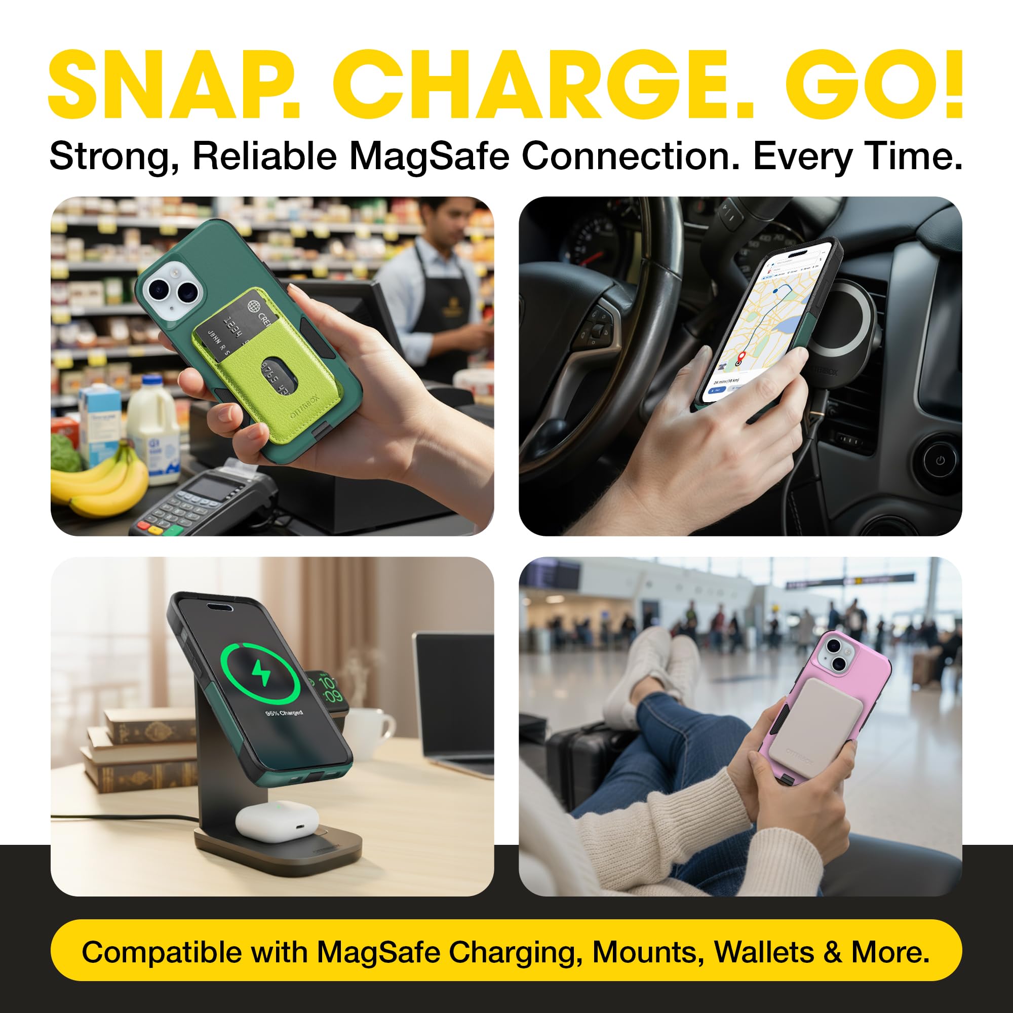 OtterBox iPhone 17e, 16e, 15, 14, & 13 Commuter Series Case - Black, Slim & Tough, Pocket-Friendly, with Port Protection