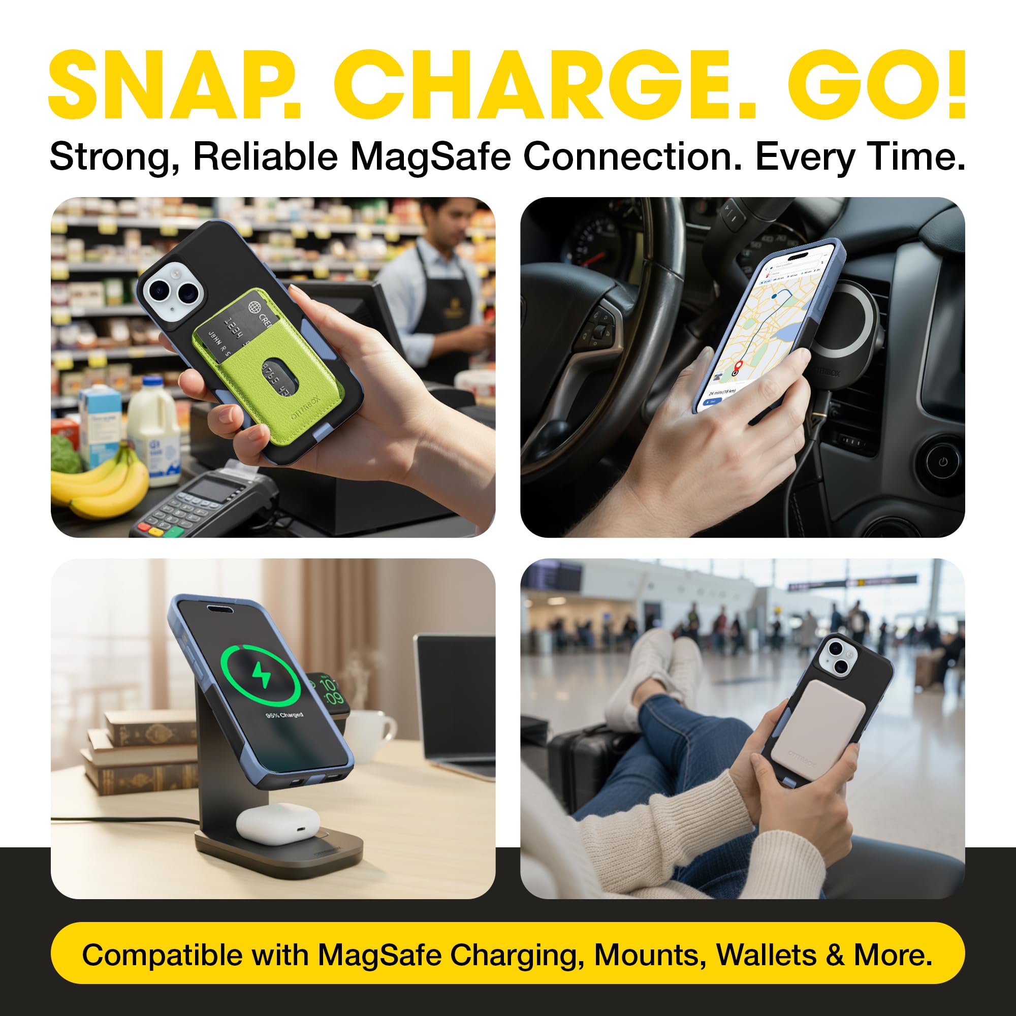 OtterBox iPhone 17e, 16e, 15, 14, & 13 Commuter Series Case - Black, Slim & Tough, Pocket-Friendly, with Port Protection