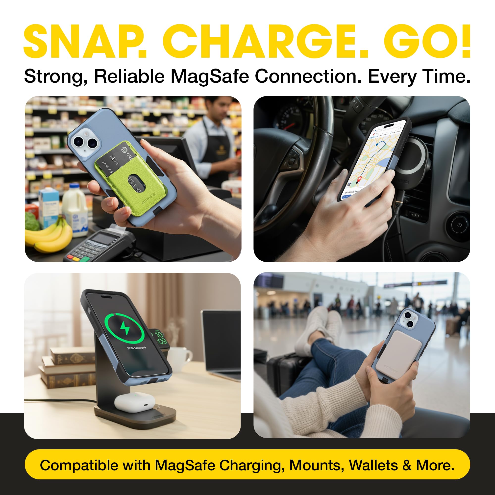 OtterBox iPhone 17e, 16e, 15, 14, & 13 Commuter Series Case - Black, Slim & Tough, Pocket-Friendly, with Port Protection