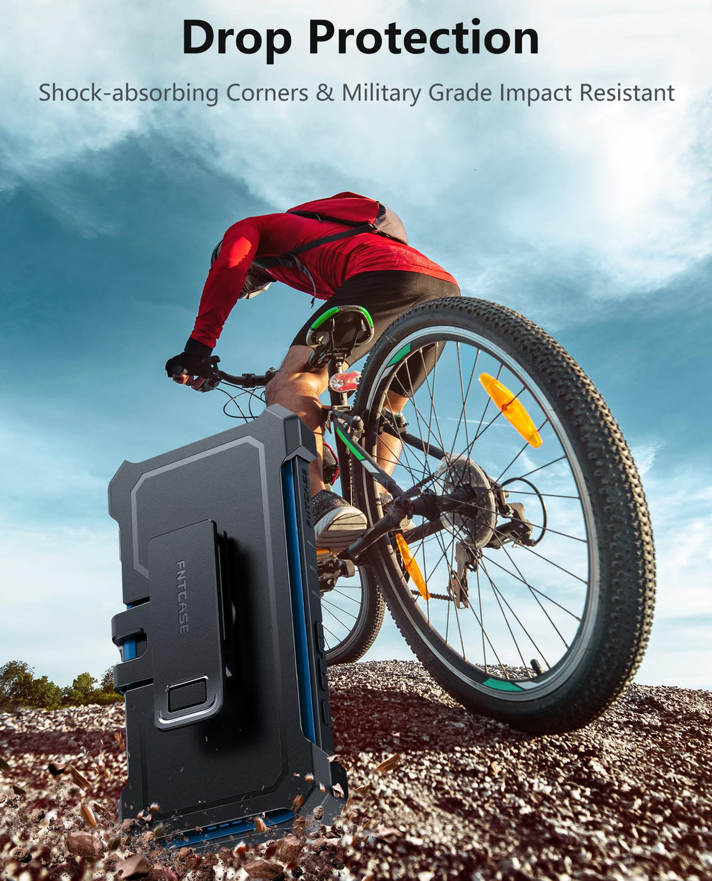 FNTCASE for iPhone 17e Phone Case: for iPhone 16e Case Military Grade Rugged Case with Kickstand & Holster | Shockproof TPU Protection Bumper Matte Textured Design | Heavy Duty Protector Black